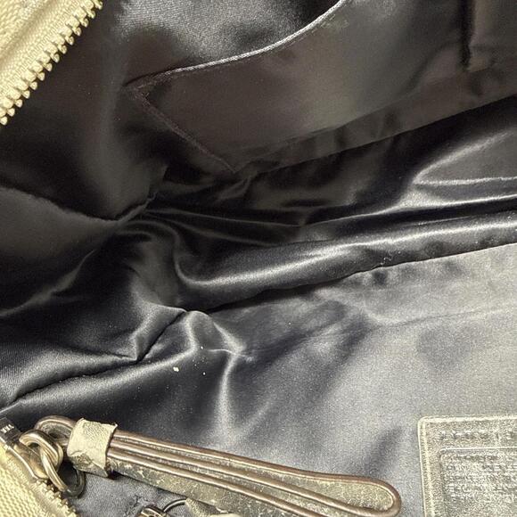 Coach Denim Patchwork Signature Tote Book Bag + Charm Vintage Y2K - Picture 15 of 15